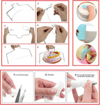 93 Pcs Cake Decorating Kit with Cake Turntable,Cake Leveler,24 Numbered Icing Tips,2 Spatulas,2 Coupler,3 Comb Scrapers,Flower Nail & Lifter Scissor,50 Disposable Pastry Bags