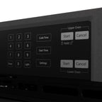 ZLINE 30 in. Professional True Convection Double Wall Oven with Air Fry and Self Clean in Black Stainless Steel (WADB-30)