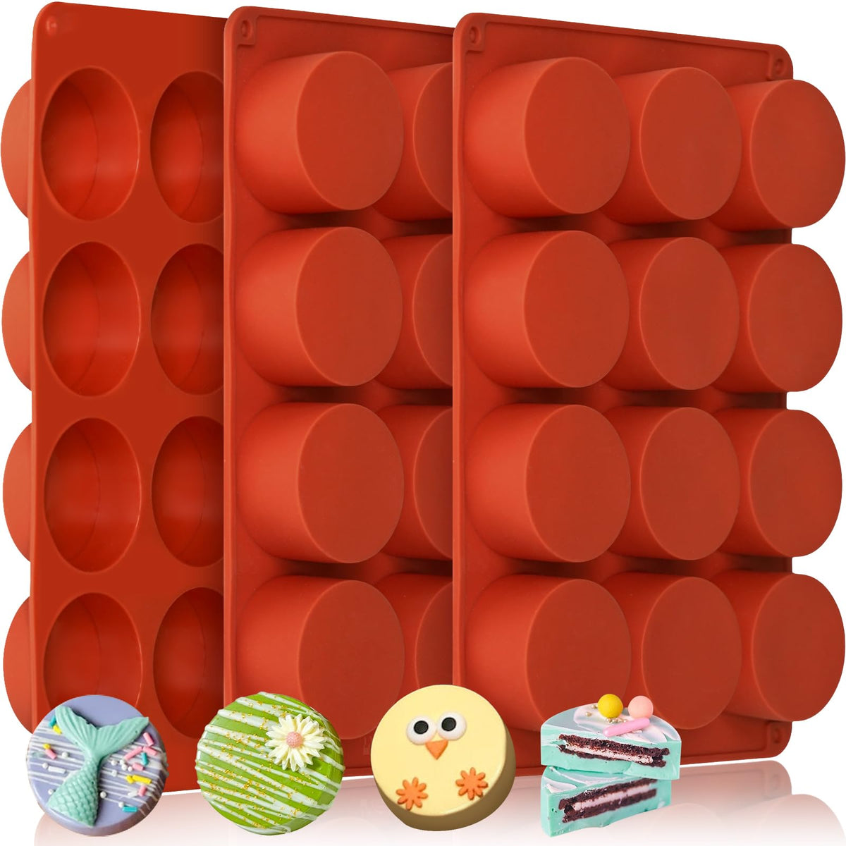 Gummy Bear Molds Silicone Mini Size, Non-Stick Chocolate Candy Gummy Mould for Kid with 2 Droppers Including Dinosaur, Bear, Hearts and Donut Shape 201 Cavities