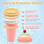 Slushie Maker - DIY Magic Quick Frozen Smoothies Cup for Homemade Milk Shake Ice Cream Maker, Portable Cooling Cup, Double Layer Squeeze Slushy Maker, Birthday Gifts for Kids, Friends, Family