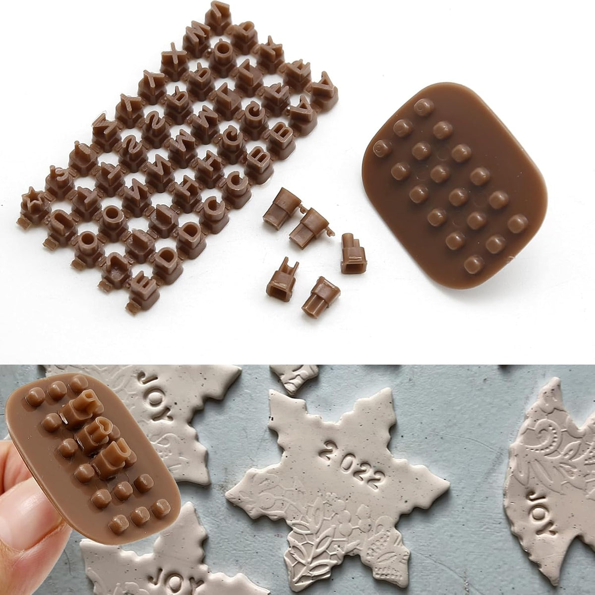 172 PCS Alphabet Number Symbols Cookie Cutters Set Biscuit Fondant Cake Impress Embosser Cutter Stamp Press DIY Embosser Mold for Cake Baking Clay