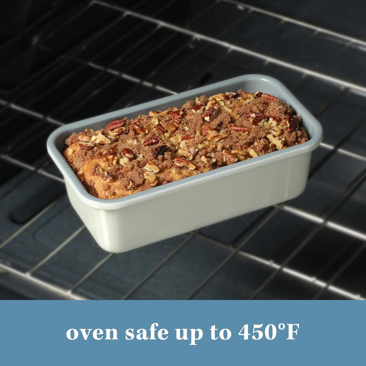 SUR LA TABLE Kitchen Essentials Bake Sale 9 X 5 Inch PFOA, PFAS, PTFE Free Nonstick Loaf Pan - Linen White