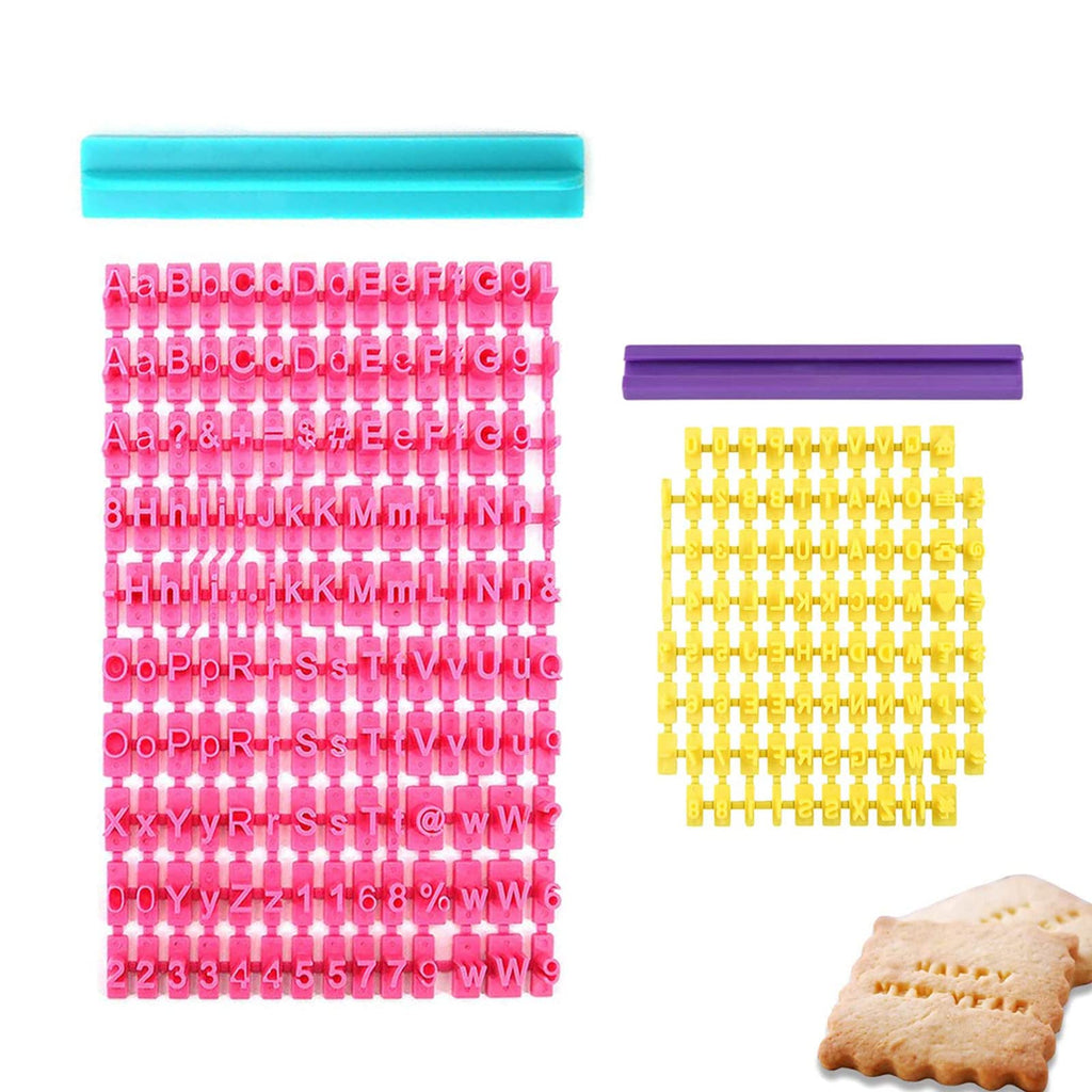 PATILWON Letter Stamps for Clay & Cookies - Alphabet Stamp Mold for Baking, DIY Embossing, Family Activities, and Educational Projects