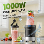 Blender TOPZEE do koktajli, maszyna do slushie o mocy 1000 W, blendery Bullet do kuchni, osobisty blender przenośny, mikser do koktajli proteinowych z kubkami Easy Go o pojemności 24 uncji, Licuadora, można myć w zmywarce, maks. 1200 W