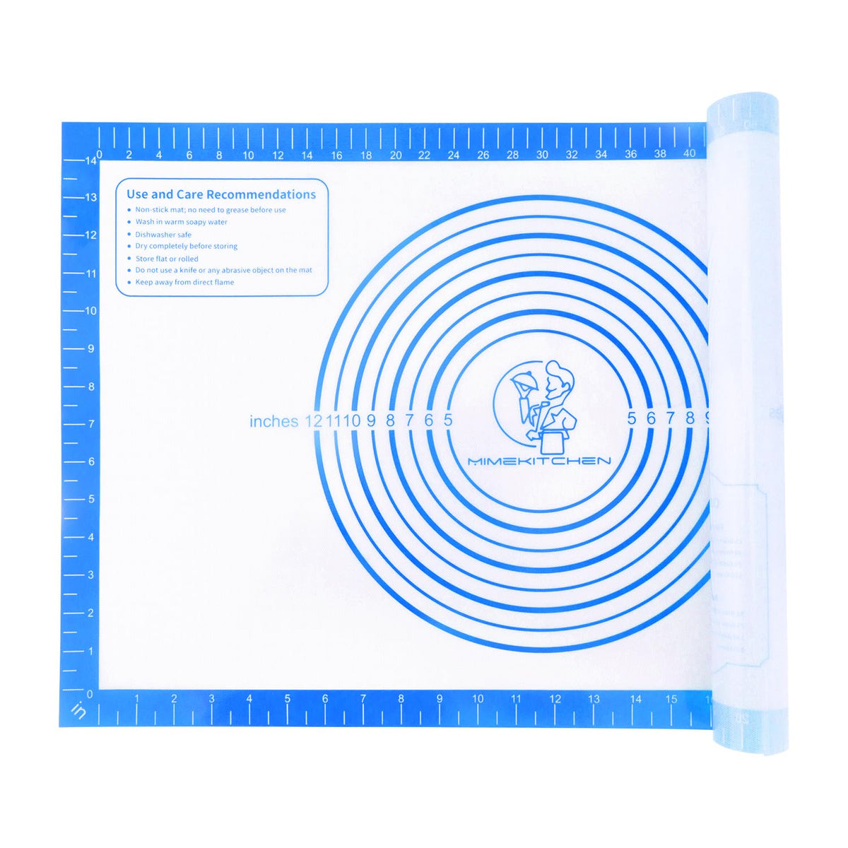 Silicone Baking Mat, Non Stick Pastry Mat Sheet for Dough Rolling, Nonslip Fondant/Pie Crust Mat, Counter Mat Oven Liner Mat for Making Cookies Macarons Bread Baking Supplies Extra Large 26 x 16 Inch
