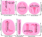 Mujiang Bull Head Silicone Molds Feather Arrow Cowboy Boots Horseshoe Hoof Fondant Mold Chocolate Cactus Star Shoe Mold For Candy Cake Decorating Cupcake Topper Gum Paste Polymer Clay Set Of 6