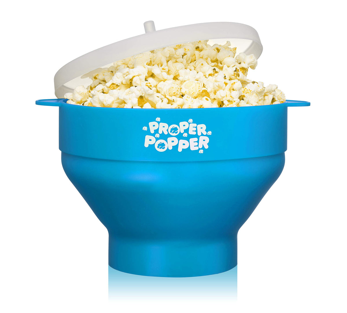 Оригінальний Proper Popper для мікрохвильової печі, силіконовий пристрій для попкорну, складна чаша, без бісфенолу А та придатний для миття в посудомийній машині - (бірюзовий)