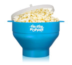 Оригінальний Proper Popper для мікрохвильової печі, силіконовий пристрій для попкорну, складна чаша, без бісфенолу А та придатний для миття в посудомийній машині - (бірюзовий)