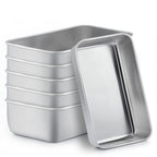 TeamFar Loaf Pans for Baking Bread, 9 × 5 Inch Stainless Steel Loaf Bread Pans Tins for Homemade Brownies, Healthy & Sturdy, Oven & Dishwasher Safe - Set of 2