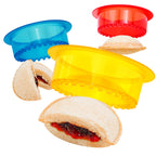 HiYZ Sandwich Cutter and Sealer - 5 PCS Decruster Sandwich Maker - Peanut Butter and Jelly Crustless Sandwich Bread Pancake Maker Cookie Cutter for Kids Children Boys Girls