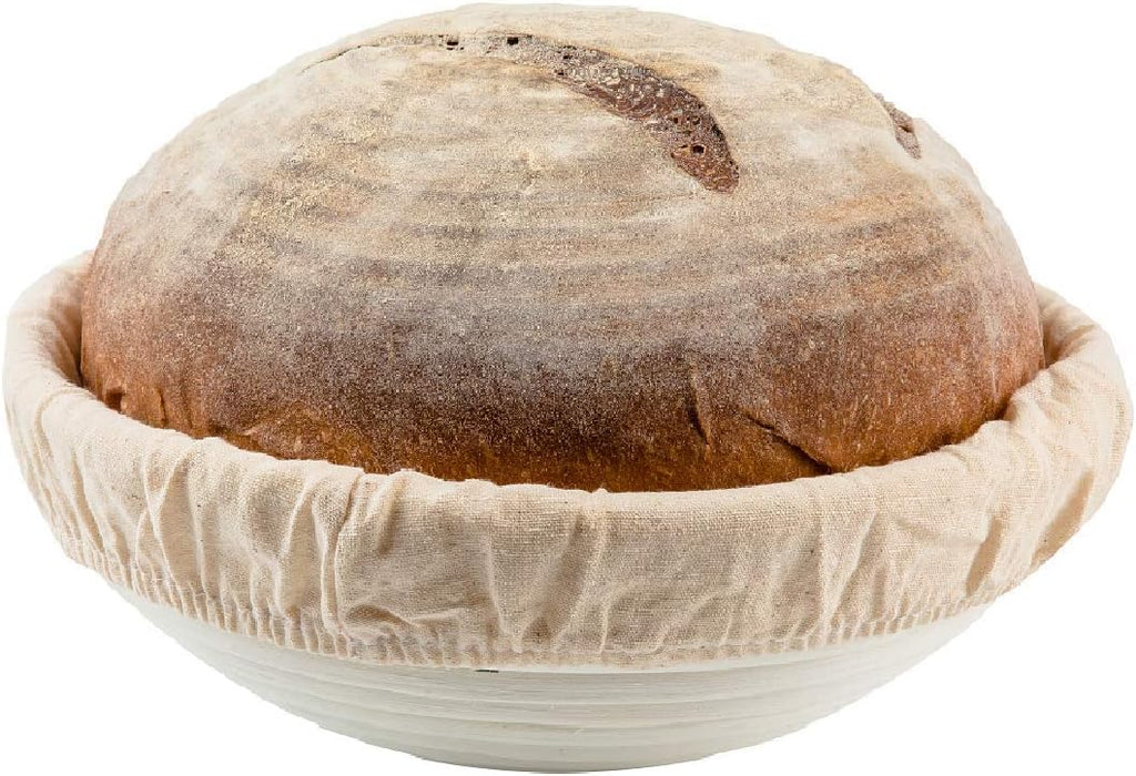 9 inch Round Banneton Bread Proofing Basket Liner SUGUS HOUSE Brotform Dough Rising Baking Bowl Dough Gifts for Bakers Proving Baskets for Sourdough