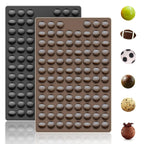 2 PCS Mini Silicone Molds, 106 Cavity Dog Bone + 69 Cavity Paw Mold for Baking Biscuits, Cookies, Candy, Chocolate, Jelly Pet Dog Treats