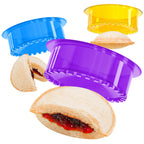 HiYZ Sandwich Cutter and Sealer - 5 PCS Decruster Sandwich Maker - Peanut Butter and Jelly Crustless Sandwich Bread Pancake Maker Cookie Cutter for Kids Children Boys Girls