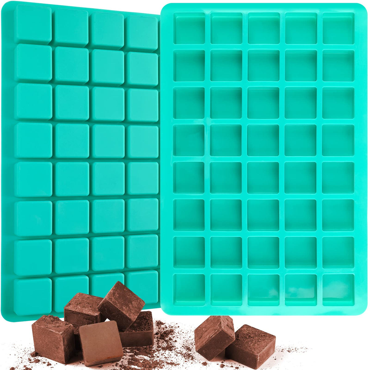 Sakolla 2 PCS Round Chocolate Cookie Molds, Cylinder Silicone Mold, Perfect for Chocolate Covered Oreos, Cake, Candy, Pudding, Mini Soap