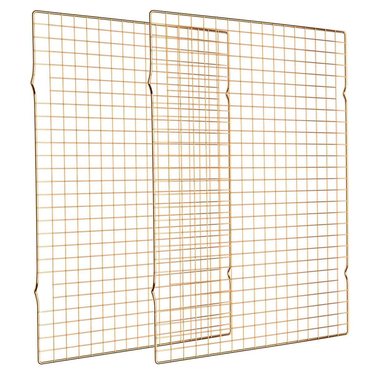 Cooling Rack for Baking 2-Pack, 16x10 Inches Baking Rack, Thick Wire Cookie Rack for Cooking, Roasting, Grilling, Drying, Oven Safe, Fits Half Sheet Pan, Silver