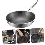 Yardwe Stainless Steel Wok Pan, Nonstick, 150"