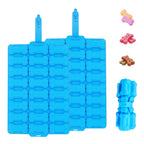2 PCS Mini Silicone Molds, 106 Cavity Dog Bone + 69 Cavity Paw Mold for Baking Biscuits, Cookies, Candy, Chocolate, Jelly Pet Dog Treats