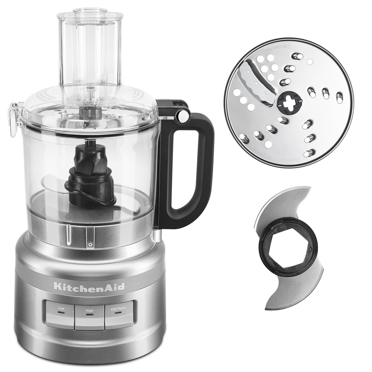 Кухонний комбайн KitchenAid KFP0718CU, 7 чашок, контурний сріблястий