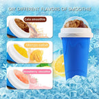 2 упаковки Magic Quick Frozen Smoothie Maker - портативний двошаровий стаканчик для смузі з трубочкою та ложкою, подарунок для всіх