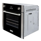 Magic Chef Single Electric Wall Oven with Convection Feature for Cooking & Baking, 24"