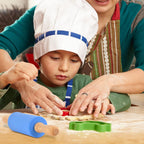 Mini Silicone Rolling Pin for Kids, Non-stick Surface Wood Handle, 9 Inch 2 Pack