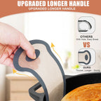 Silicone Bread Sling, 2 Pcs Non-Stick & Easy Clean Dutch Oven Baking Mat with Longer Handles, Silicone Baking Sling to Transfer SourDough Easily, Reusable Bread Mat Set with Storage Bracelets
