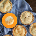 Webake Mini Silicone Pie Shield 4 Pack, Pie Crust Protector Shield for Mini Pie Pans, BPA Free European Food Grade Silicone Pinch Test Passed, Fits Rimmed Pie Dish 5” - 6” to Protect Edge from Burning