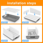 Jumeihui Bread Slicer For Homemade Bread,Bread Slicer Guide For Width Is Adjustable And Replaced,Bread Loaf Slicer With Crumb Tray,Suitability For Homemade Bread, Bagels, Cakes