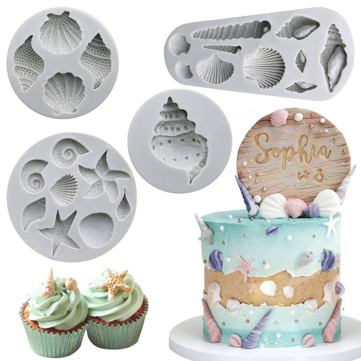 Sakolla 2 PCS Round Chocolate Cookie Molds, Cylinder Silicone Mold, Perfect for Chocolate Covered Oreos, Cake, Candy, Pudding, Mini Soap