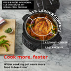 Мультиварка Instant Pot RIO з широким дном, 7,5 кварти, велике дно для обсмажування, тихе вивільнення пари, електрична мультиварка 7-в-1, скороварка, мультиварка, рисоварка, пароварка, смаження, йогурт та підігрівач