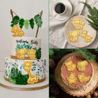 Animal Cookie Cutters With Plunger Stamps Set,8 Piece 3D Animal Embossing Cutters For Biscuit Fondant Cheese Baking Molds
