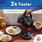 Електричний чайник Elite Gourmet EKT8690 1,7 л, водонагрівач, 1500 Вт, бойлер, без BPA, швидке кип'ятіння, віконце рівня води та автоматичне вимкнення, чорний