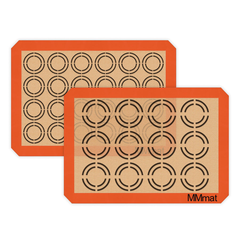 Silicone Baking Mat - Best German Silicone - Non Slip Silicone Baking Sheet, Non Stick Reusable Silicone Mats for Baking, Oven Liner, Counter Mat - Half Sheet Baking Mat, Set of 2