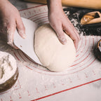 French Bread Kit - Baguette Pan for Baking, Silicone Baking Mat, Dough Cutter and Scraper, Bread Lame Cutter, & Bakers Couche Proofing Cloth - Nonstick Bread Pans for Homemade Bread Gift Set