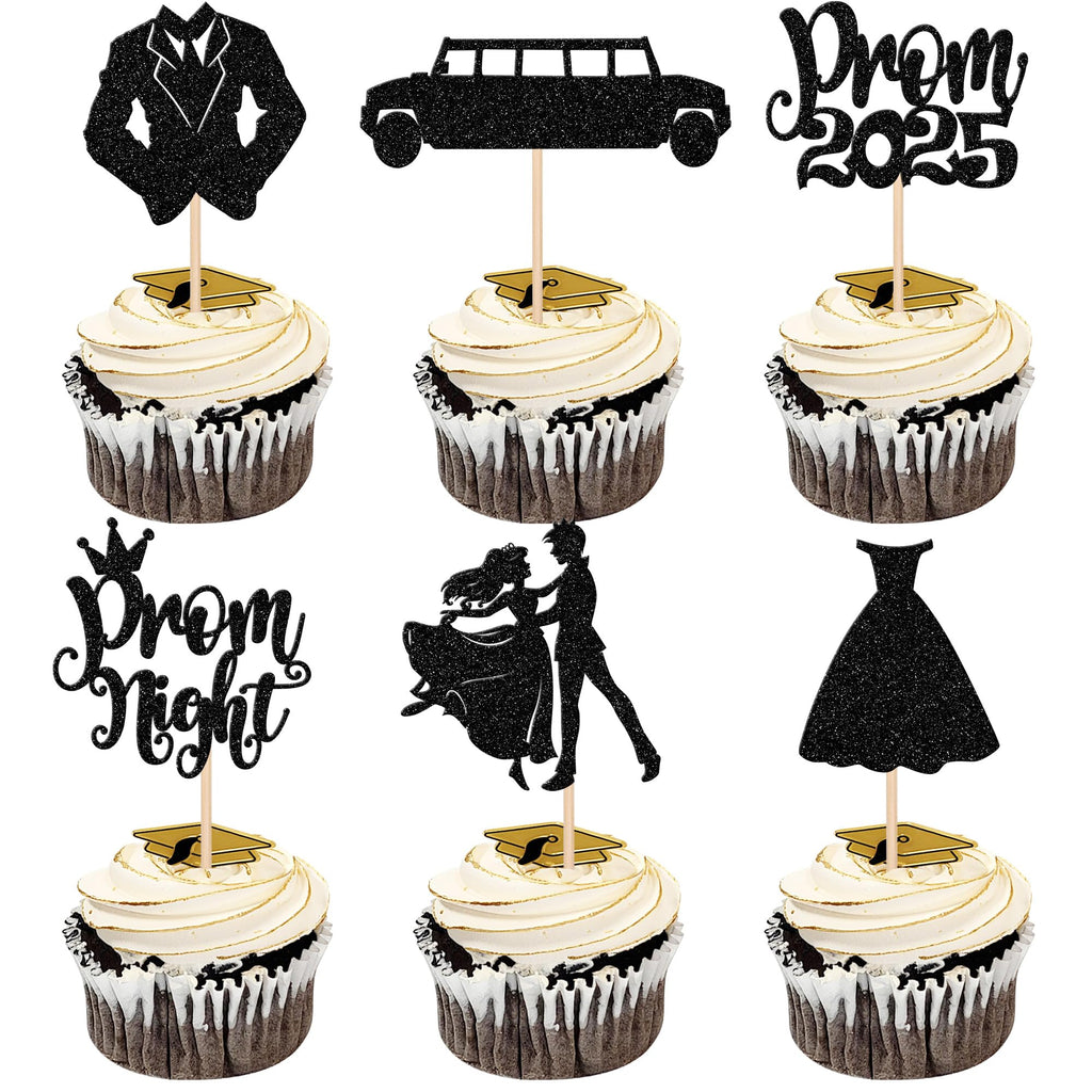 24 PCS 2025 Graduation Cupcake Toppers Glitter Diploma Congrats Grad Cap Cupcake Picks Class of 2025 Cake Decorations for 2025 Graduation Theme Party Supplies Pink