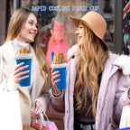 Slushy Maker Cup - DIY Magic Slushy Maker Squeeze Cup, Portable Smoothie Squeeze Cup for Juices, Milk and Ice Cream Make, Double Layers Silicone Slushie Cup with Straw for Friends,Family Gifts(Blue)