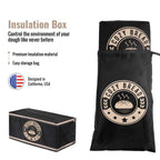 The Ultimate Sourdough Proofing & Sourdough Starter Jar Set by Cozy Bread® | Proofing Mat (10" x 21") | Insulation Box | Sourdough Starter Jar Kit