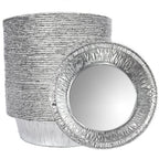 4 Inch Aluminum Foil Mini Pie Pans 50Pcs - Disposable Small Mini Pie Tins Pot Pie Tins For Bakeries, Cafes, Restaurants - Durable Mini Tart Pans for Pie, Fruit Tarts, Quiche (50, 4 Inch)