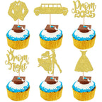 24 PCS 2025 Graduation Cupcake Toppers Glitter Diploma Congrats Grad Cap Cupcake Picks Class of 2025 Cake Decorations for 2025 Graduation Theme Party Supplies Pink
