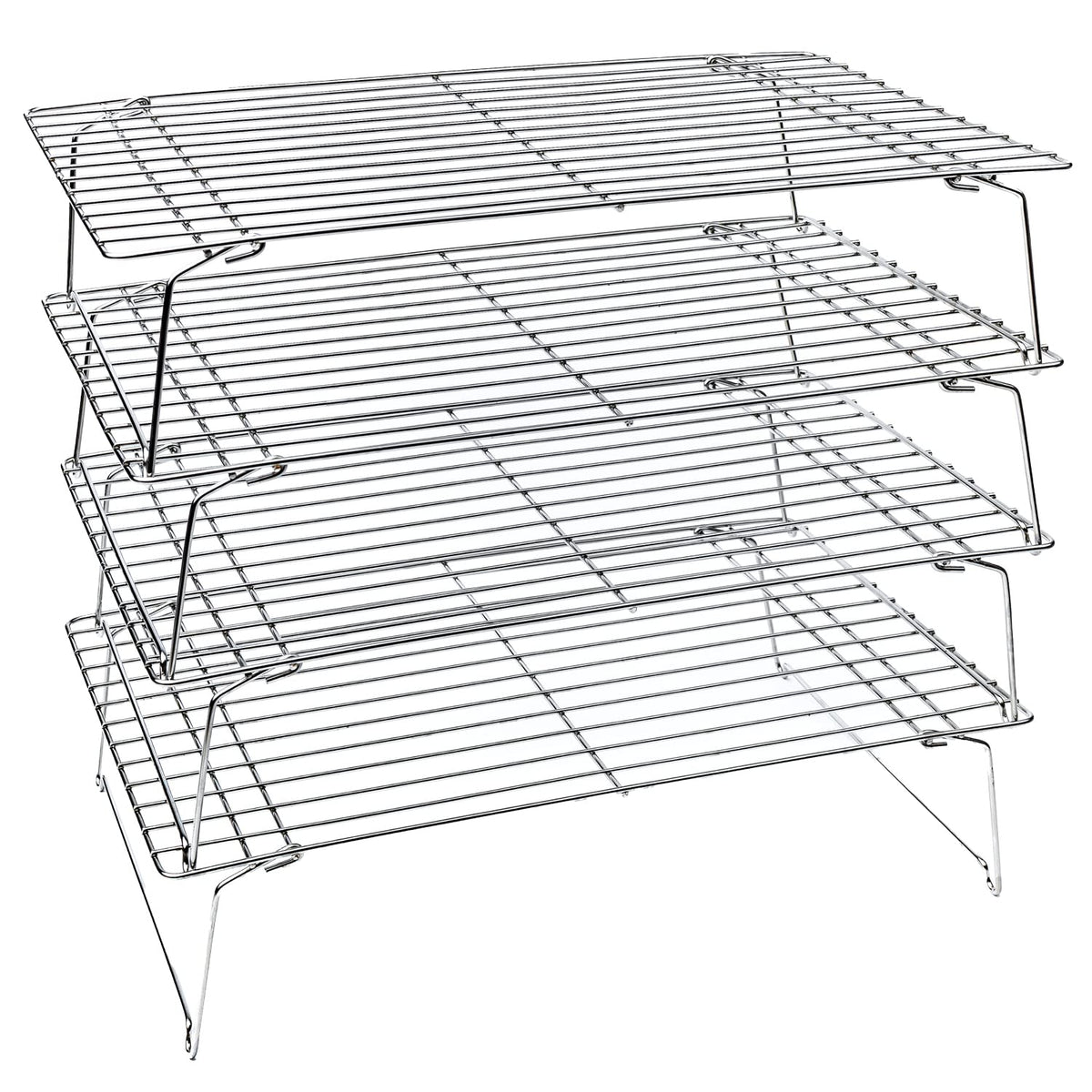 KITCHENATICS Heavy Duty Half Sheet Cooling Racks, Rust Resistant Stainless Steel Baking Racks, Wire Racks Fit Half Sheet Pan, Bacon Grill Rack for Oven, Cookie Cooling Racks 11.8" x 16.9" IN, Set of 2