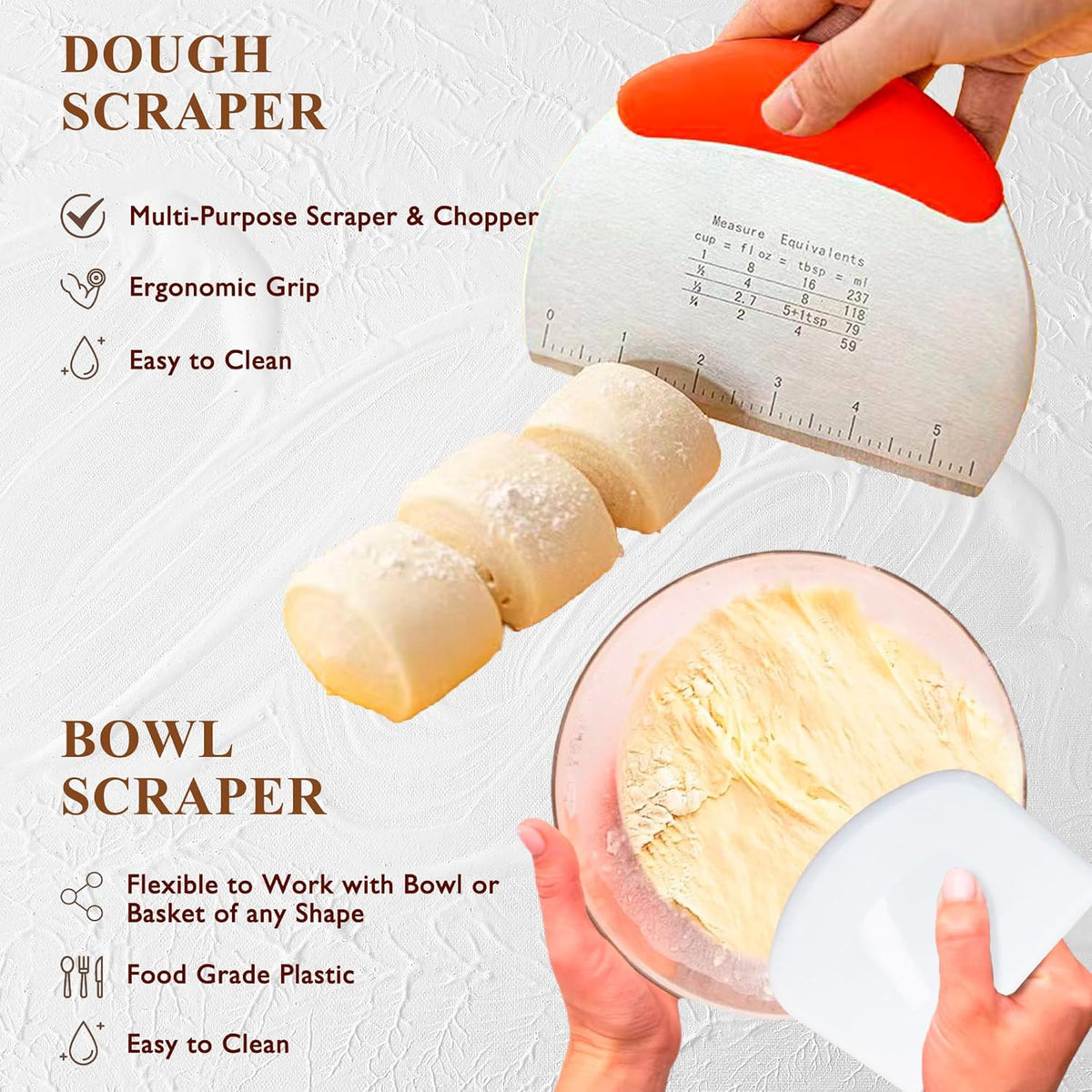 Complete Sourdough Starter Kit, Banneton Bread Proofing Basket with Glass Sourdough Starter Jar, Sourdough Bread Baking Supplies, 9'' Round Bread Proofing Basket, Sourdough Starter for Bread Making Baking Fermentation