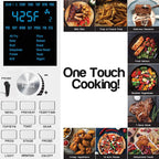 Nuwave Bravo Air Fryer Toaster Smart Oven, 12 w 1, konwekcja blatowa, pojemność 30 qt XL, sterowanie temperaturą 50°–500°F, regulacja grzałki górnej i dolnej 0%–100%, wygląd szczotkowanej stali nierdzewnej (odnowiony)