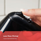 BLACK+DECKER MX3200B 6-Speed Hand Mixer with Turbo Boost, Black