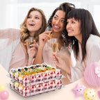 (24 Pack x 15 Sets) Mini Cupcake Containers with 375 Pack Cupcakes Liners, Plastic Cupcake Holder, Stackable Mini Cupcake Boxes Carrier, Clear Disposable Cupcake Trays, High Dome - MINI SIZE