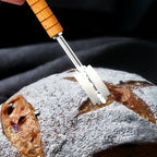Hand Crafted Bread Lame, Bread Scoring Tool/Bread Knives, Lame Bread Tool Sets for Sourdough Scoring Tool, Sourdough Bread Baking Supplies with 10 Blades Replacement, burlywood