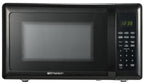 Компактна настільна мікрохвильова піч Emerson MW7302B із сенсорним керуванням, світлодіодним дисплеєм, 700 Вт, 10 рівнів потужності, 6 автоматичних меню, скляним поворотним столом та блокуванням від дітей, 0,7 куб. фута, чорного кольору