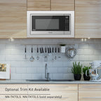Мікрохвильова піч Panasonic NN-SN76LS з циклонним інверторним режимом настільної роботи об'ємом 1,6 куб. фута, потужністю 1250 Вт, з сенсорним керуванням Genius, розміри 48,4 см (Г) x 54,8 см (Ш) x 29,4 см (В), нержавіюча сталь