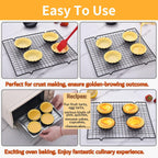 DATANYA 8 Pack Mini Tart Pans 4 Inch with Removable Bottom Round Nonstick Quiche Pan, Heavy Duty Fluted Side for Pies, Mousse Cakes, Dessert Baking (4 Inch 8pcs)