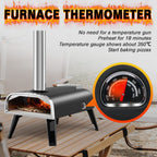 aidpiza Pizza Oven Outdoor 12" Wood Fired Pizza Ovens Pellet Pizza Stove for outside, Portable Stainless Steel Pizza Oven for Backyard Pizza Oven