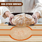 Silicone Bread Sling for Dutch Oven, Non-Stick & Easy to Clean Bread Baking Mat Set, 2 Pcs Reusable Bread Sling with Long Handle to Transfer Sourdough